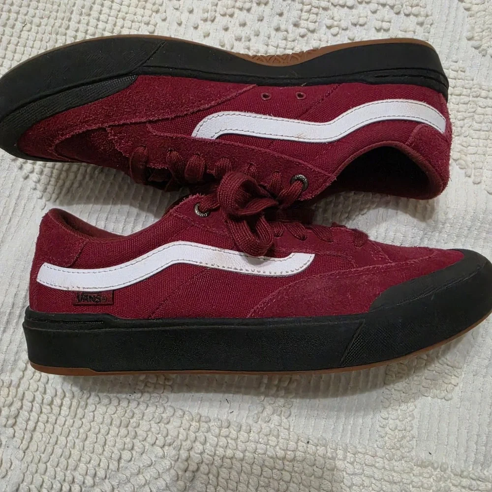 Vans‎ Berle Pro Skate Shoes Red And Black Mens 7